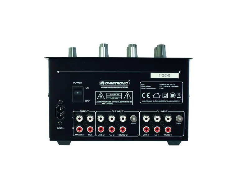 OMNITRONIC PM-222 2-channel DJ mixer 